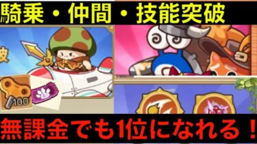 【キノコ伝説】無課金だからこそやるべき！騎乗,仲間,技能突破！【絶対に助ける】